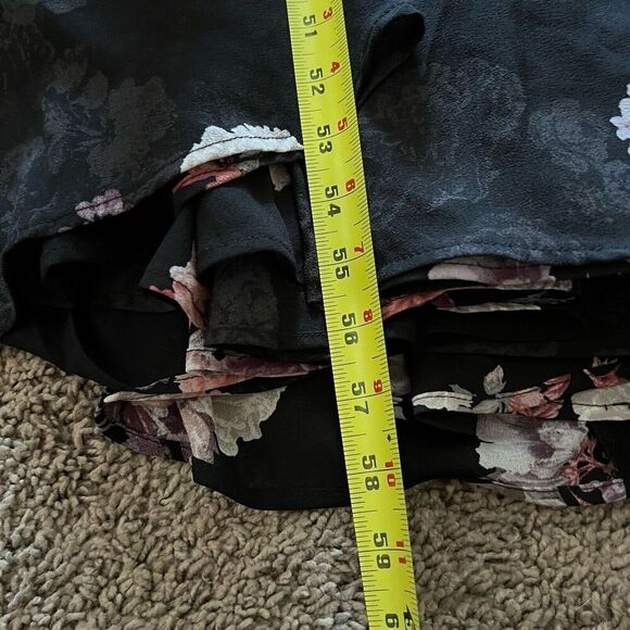 Torrid Dress Womens Plus Size 26 Black Floral Event Flowy Maxi Cottagecore Party - Picture 5 of 16